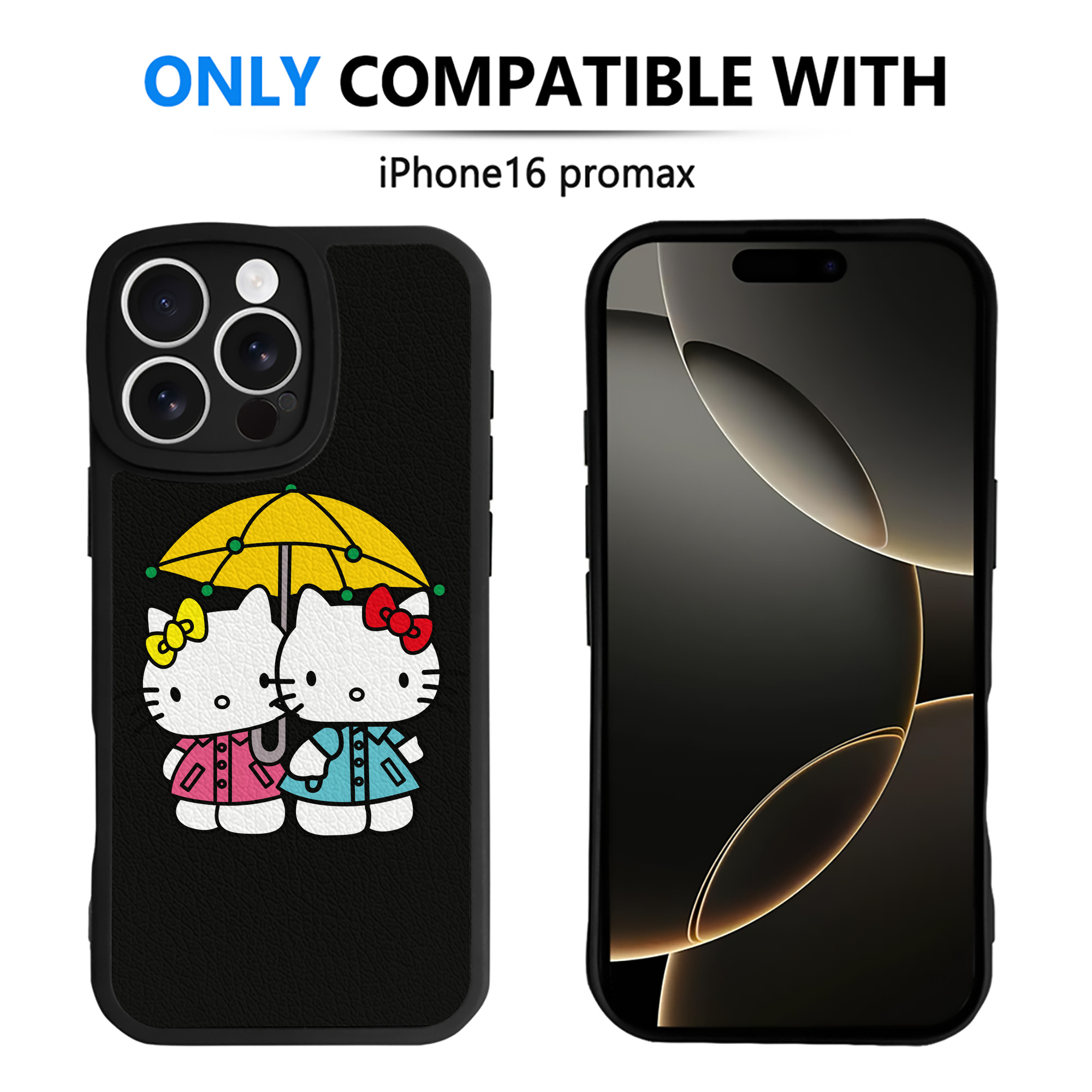 （画像用） Hello Kitty ハローキティ 【iPhone 16シリーズ対応】シリコンスマホケース（レザー調） 材質：シリコン